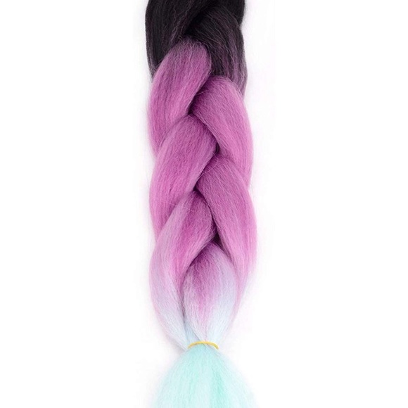 5 packs of Black Purple  ombré braiding hair *NWT*